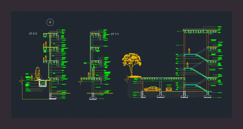 Reticular Slab DWG Detail for AutoCAD
