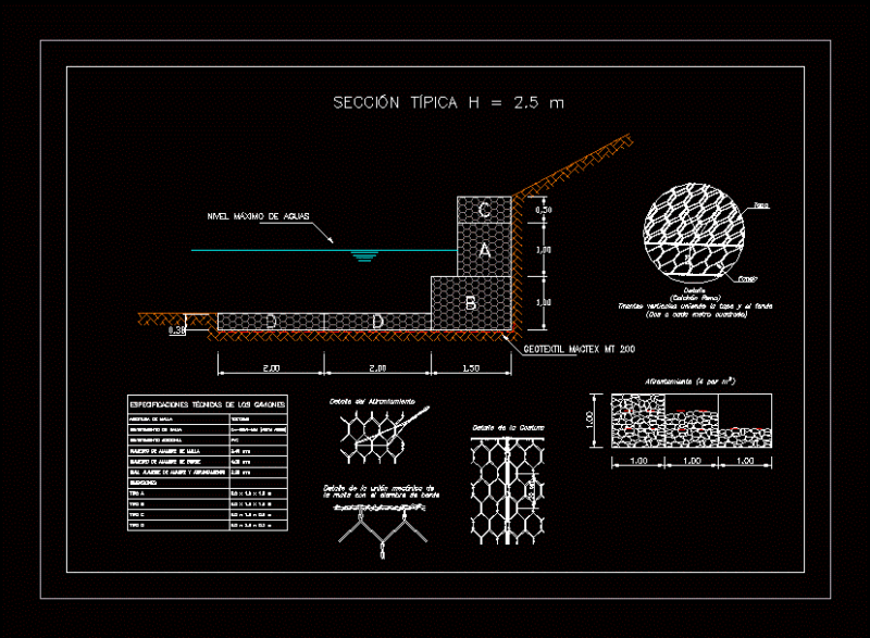 RibereÑA Defense DWG Section for AutoCAD