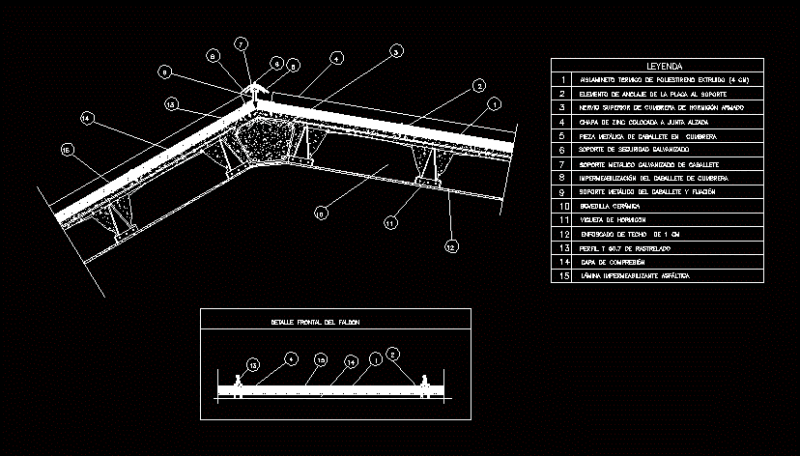 Ridgepole DWG Detail for AutoCAD
