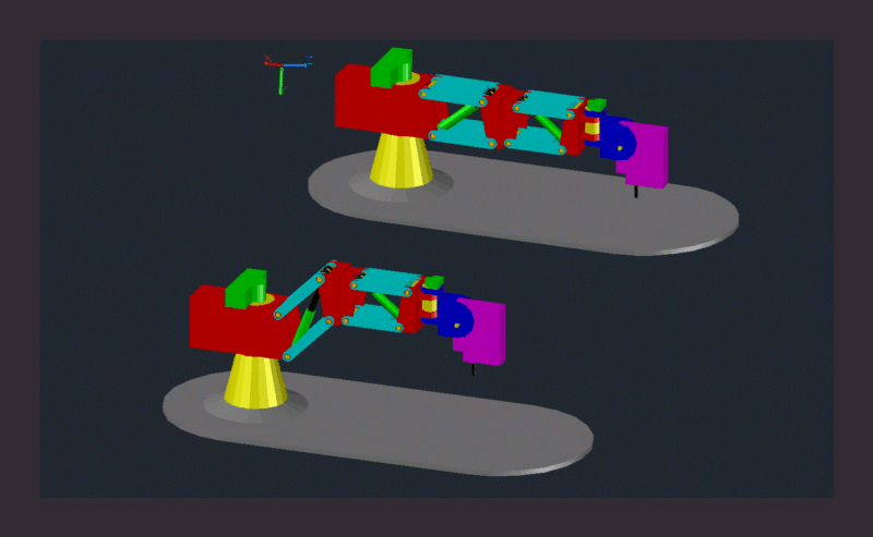 Robotic Arms DWG Block for AutoCAD