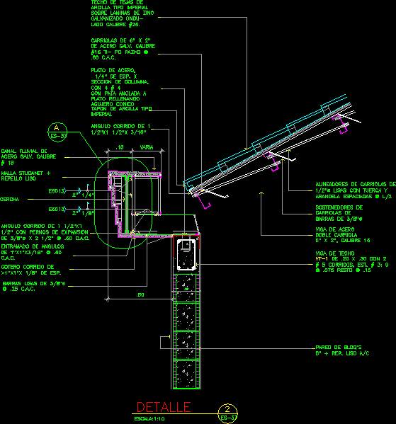 Roof Detail Dwg Detail For Autocad • Designs Cad 7269