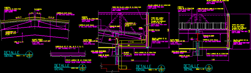 Roof Details DWG Section for AutoCAD