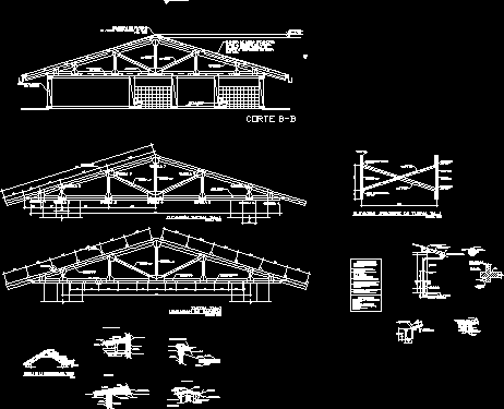 Roof Trusses Detail DWG Detail for AutoCAD • Designs CAD