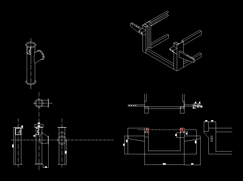 Rotating Arm 2D DWG Block for AutoCAD