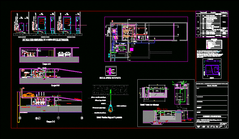 Rotection Fire – Engine Room DWG Block for AutoCAD