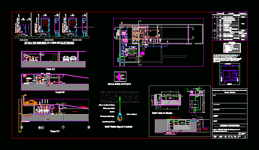 Rotection Fire Engine Room DWG Block for AutoCAD 