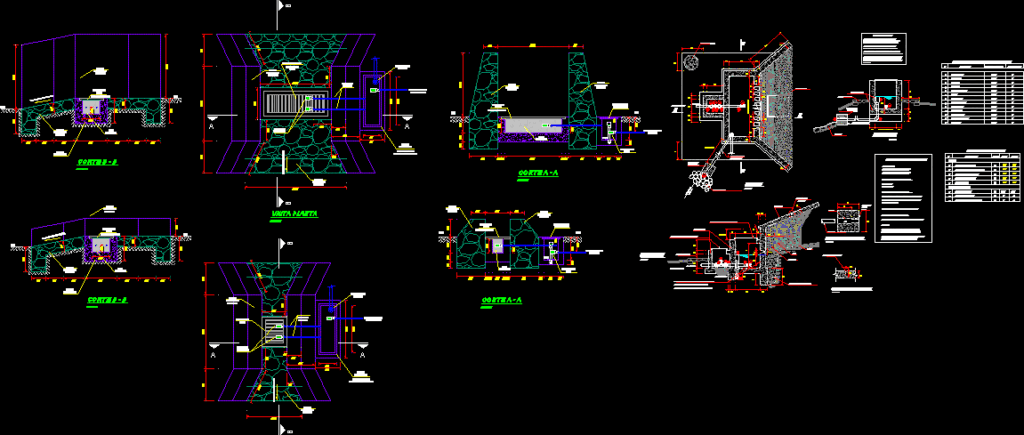 Rural Basic Sanitation DWG Plan for AutoCAD