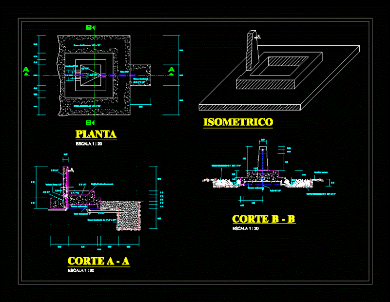 Rural Pileta DWG Block for AutoCAD