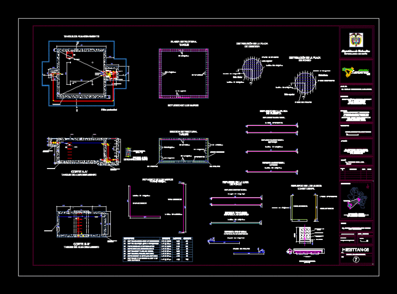 Rural Storage Tank DWG Block for AutoCAD