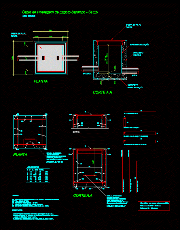 Safe Passage Wastewater DWG Detail for AutoCAD