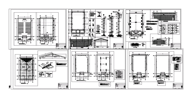 Salon Of Multiple Uses DWG Detail for AutoCAD