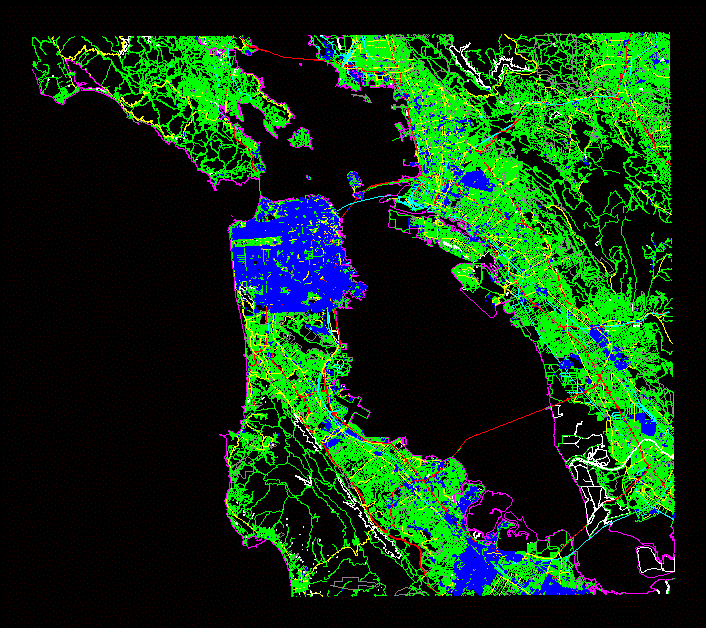 San Francisco City Plan DXF Model for AutoCAD