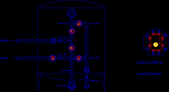 Sand Filter Details DWG Detail for AutoCAD – Designs CAD block diagram models 
