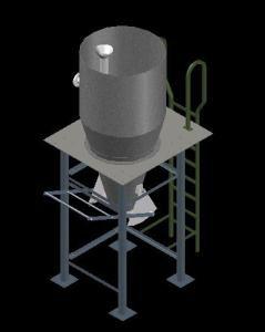 Sand Silo DWG Block for AutoCAD