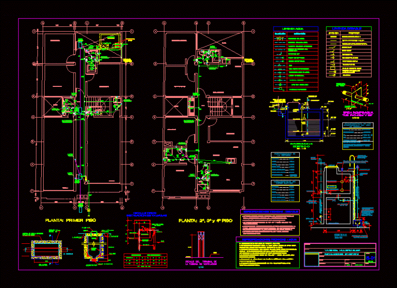 Sanitary – Multifamily Housing DWG Detail for AutoCAD