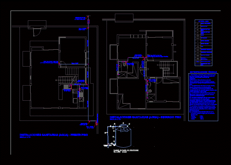 Sanitary DWG Block for AutoCAD