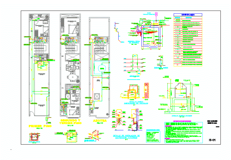 Sanitary Facilities – Multifamily DWG Plan for AutoCAD