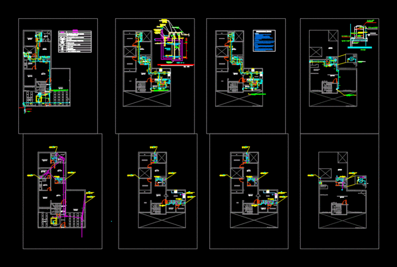 Sanitary Facilities DWG Block for AutoCAD