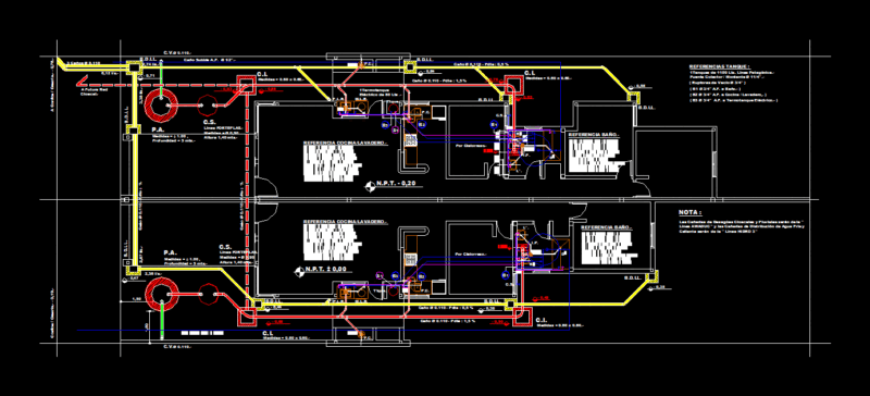 Sanitary Facilities DWG Block for AutoCAD