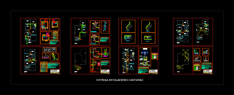 Sanitary Facilities Housing DWG Detail for AutoCAD