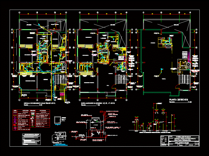 Sanitary Housing 2 Level DWG Detail for AutoCAD