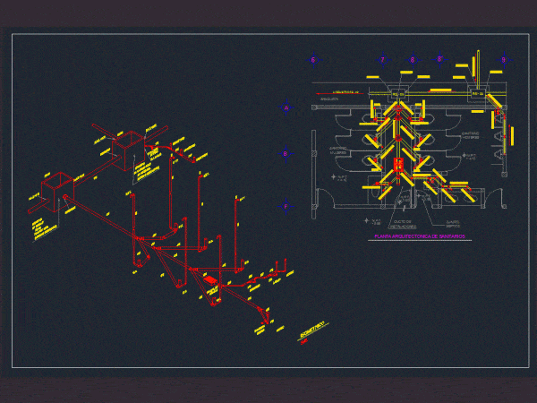 Sanitary Installation Dwg Block For Autocad • Designs Cad 