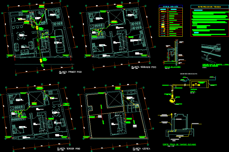Sanitary Installations DWG Block for AutoCAD