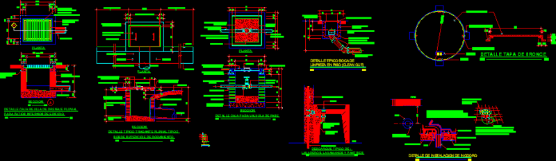 Sanitary Installations DWG Detail for AutoCAD