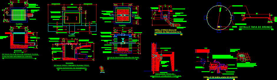 Sanitary Installations DWG Detail for AutoCAD • Designs CAD