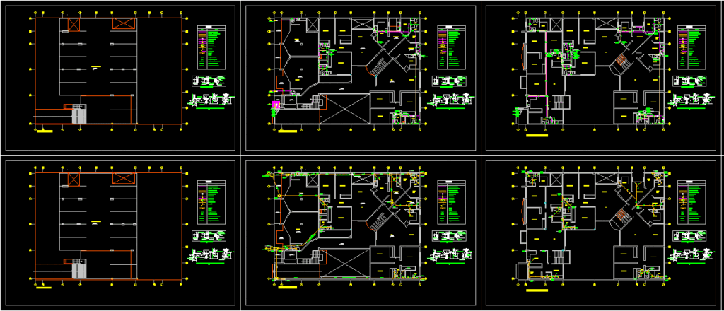 Sanitary Plumbing And Drainage Plan– One Family Housing DWG Block for AutoCAD