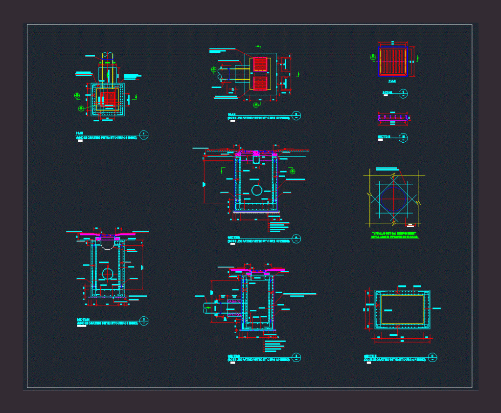 Sanitary Rain Drainage DWG Block for AutoCAD