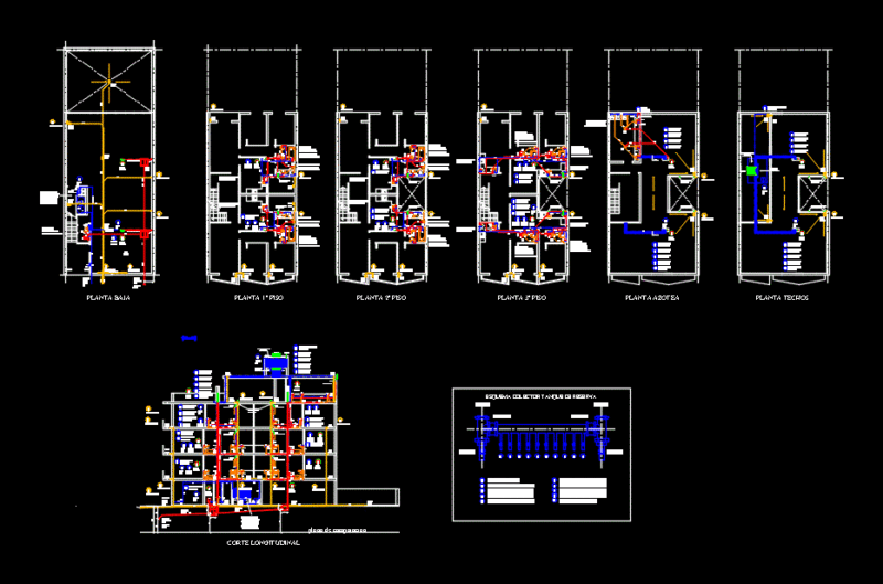 Sanitation DWG Block for AutoCAD