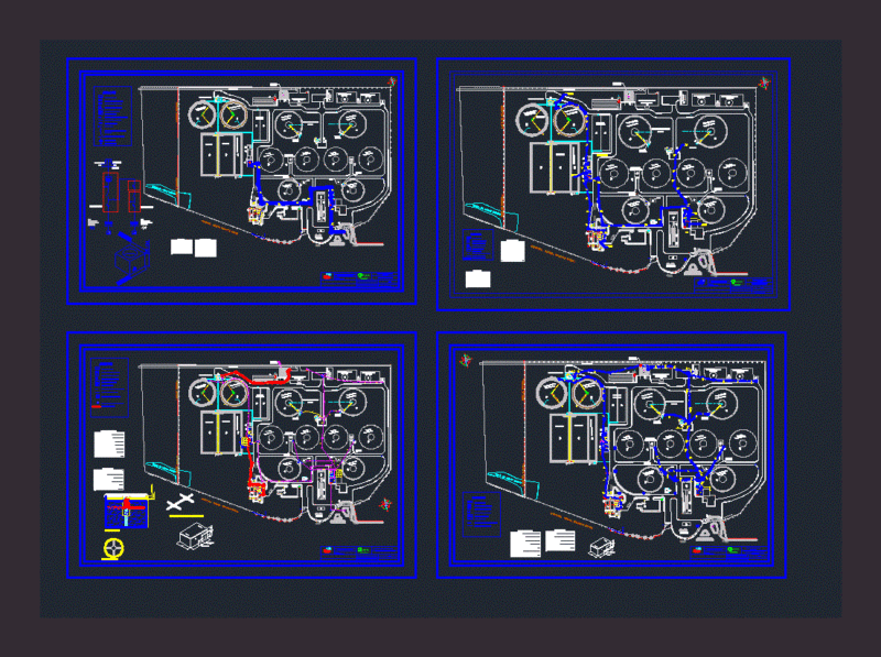 Sanitation System DWG Block for AutoCAD