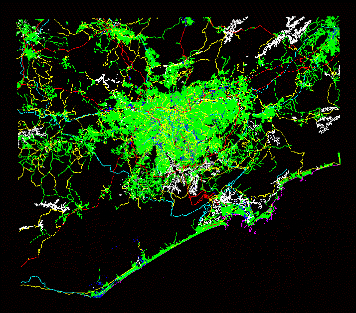 Sao Paulo City Plan DXF Model for AutoCAD