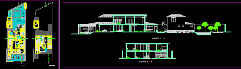 Sauna DWG Section for AutoCAD