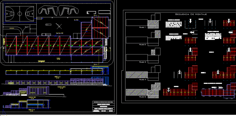 School Sampacho – Rio Iv – Cordoba – Argentina DWG Section for AutoCAD