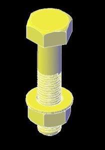 Screw Practice DWG Model for AutoCAD