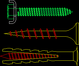 Screws DWG Block for AutoCAD  Designs CAD