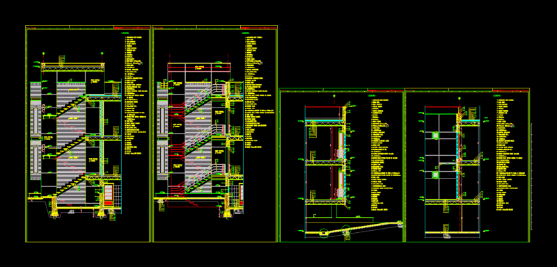 Section D Wall DWG Section for AutoCAD