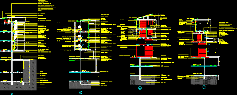 Sections By Facade DWG Section for AutoCAD