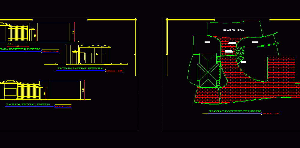 Security Gate DWG Section for AutoCAD â€¢ Designs CAD