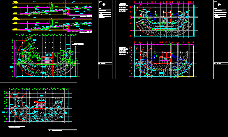 Semi Circular Ramp Details DWG Section for AutoCAD • Designs CAD