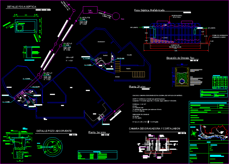 Septic Tank DWG Block for AutoCAD