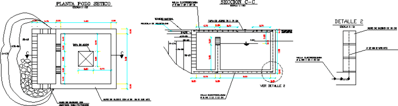 Septic Well DWG Block for AutoCAD