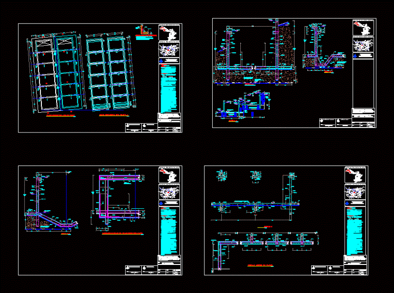 Settler Tank Secondary DWG Block for AutoCAD
