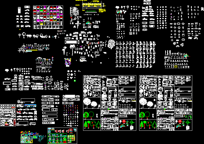 Several Blocks DWG Block for AutoCAD • Designs CAD