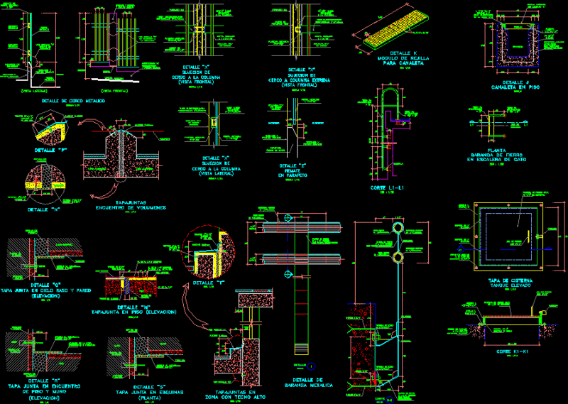 Several Details DWG Section for AutoCAD