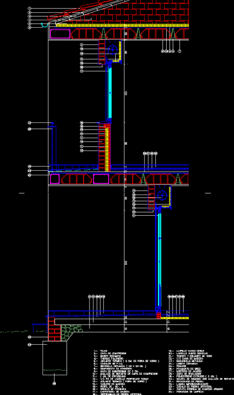 Several Sections 002 DWG Section for AutoCAD