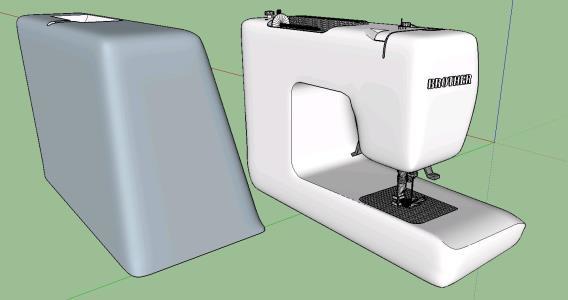 Sewing Machine 3D SKP Model for SketchUp