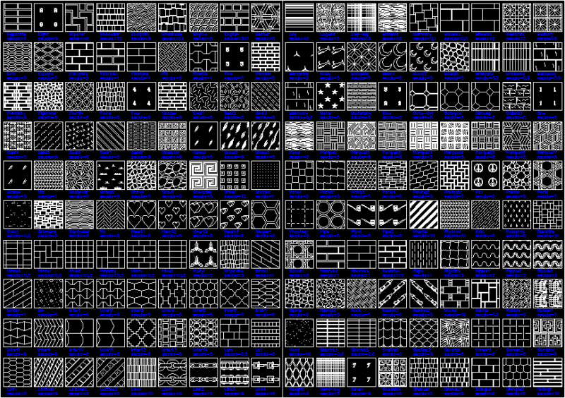 Shaded Textures PAT CAD Drawing